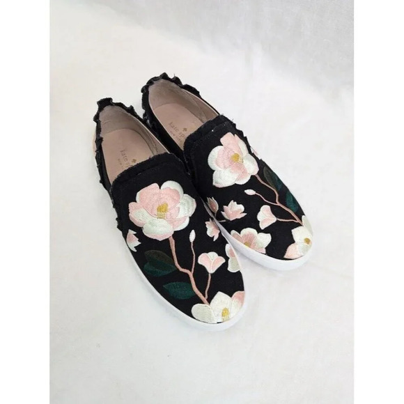 kate spade new york Shoes - Kate Spade Floral Leonie Embroidered canvas slip on shoes women's size 9.5